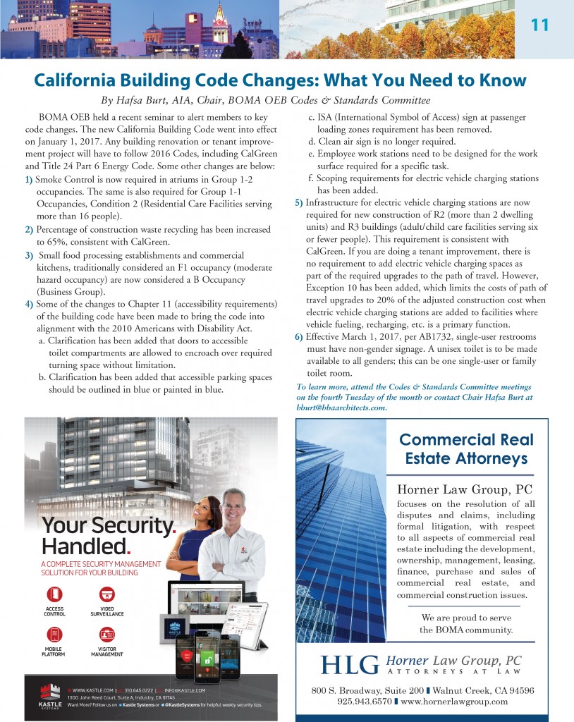 California Building Code Changes What you need to know hb+a